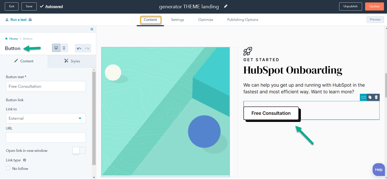 HubSpot's Draganddrop editor Like Elementor for WordPress